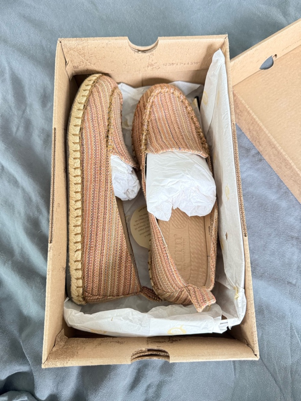 Born Brown Fabric Sitton Slip-On Loafers